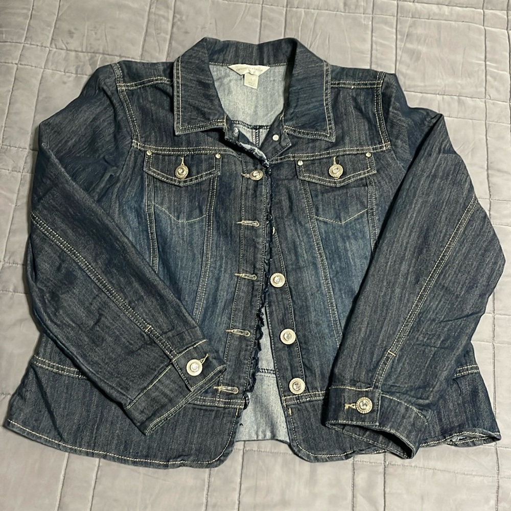 Christopher and Banks Jean Jacket - L